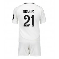 Real Madrid Brahim Diaz #21 Replika babykläder Hemmaställ Barn 2024-25 Kortärmad (+ korta byxor)